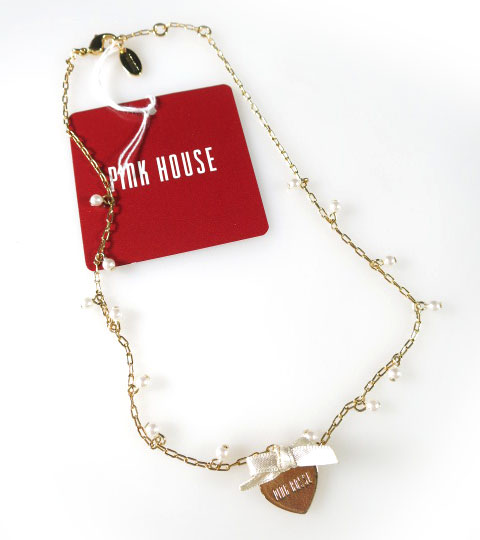 PINK HOUSE ハートチャームネックレス