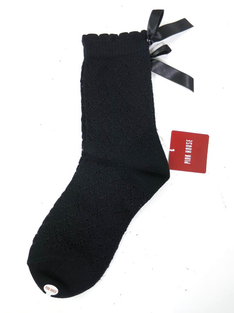 PINK HOUSE リボン付きソックス