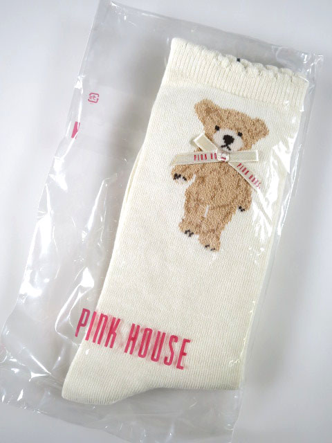 PINK HOUSE テディベアソックス