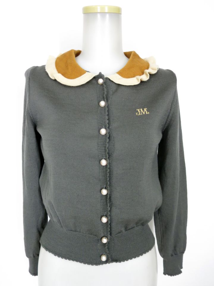 Jane Marple カラーコンビネーションカーディガン