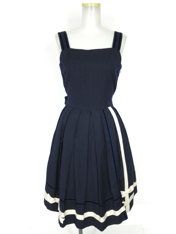 Jane Marple リボンジャンパースカート