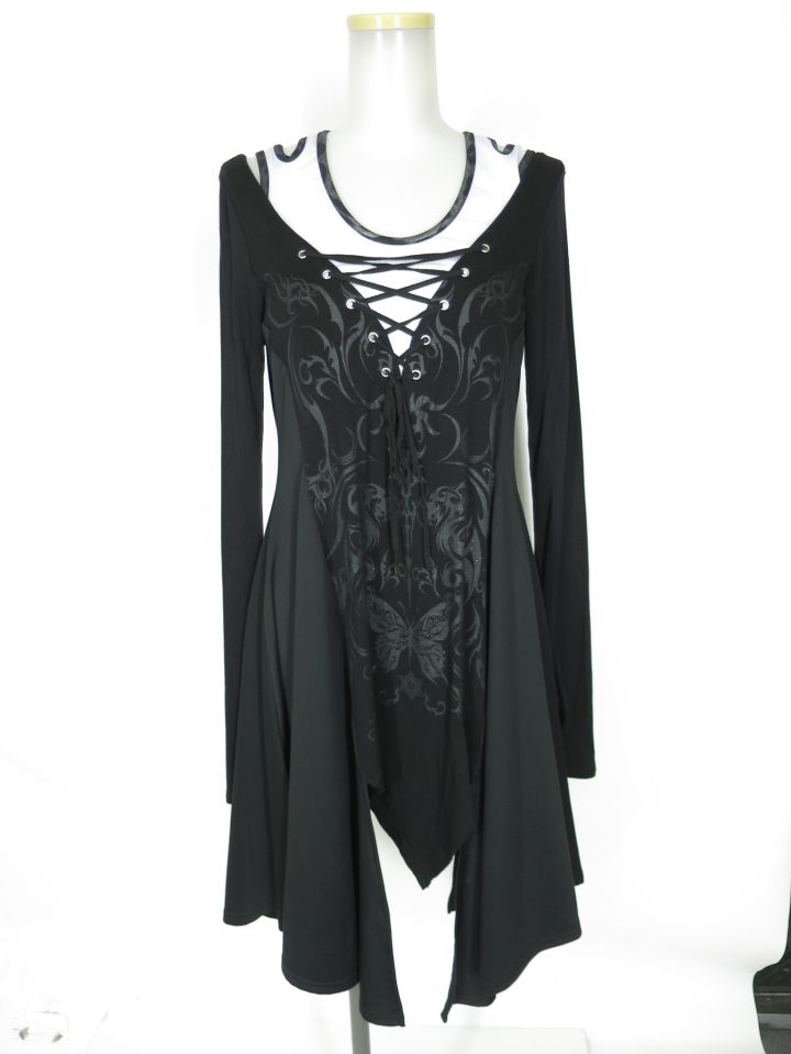 Sixh. レイヤード風チュニックワンピース