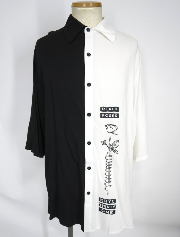 KRY CLOTHING バイカラーシャツ