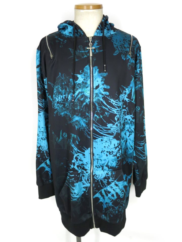 NieR CLOTHING 彼岸花ロングジップパーカー