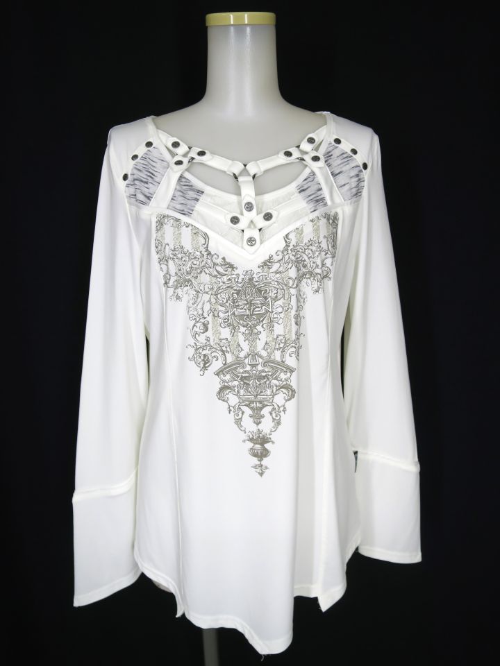 Ozz Croce クロスベルト付き長袖カットソー