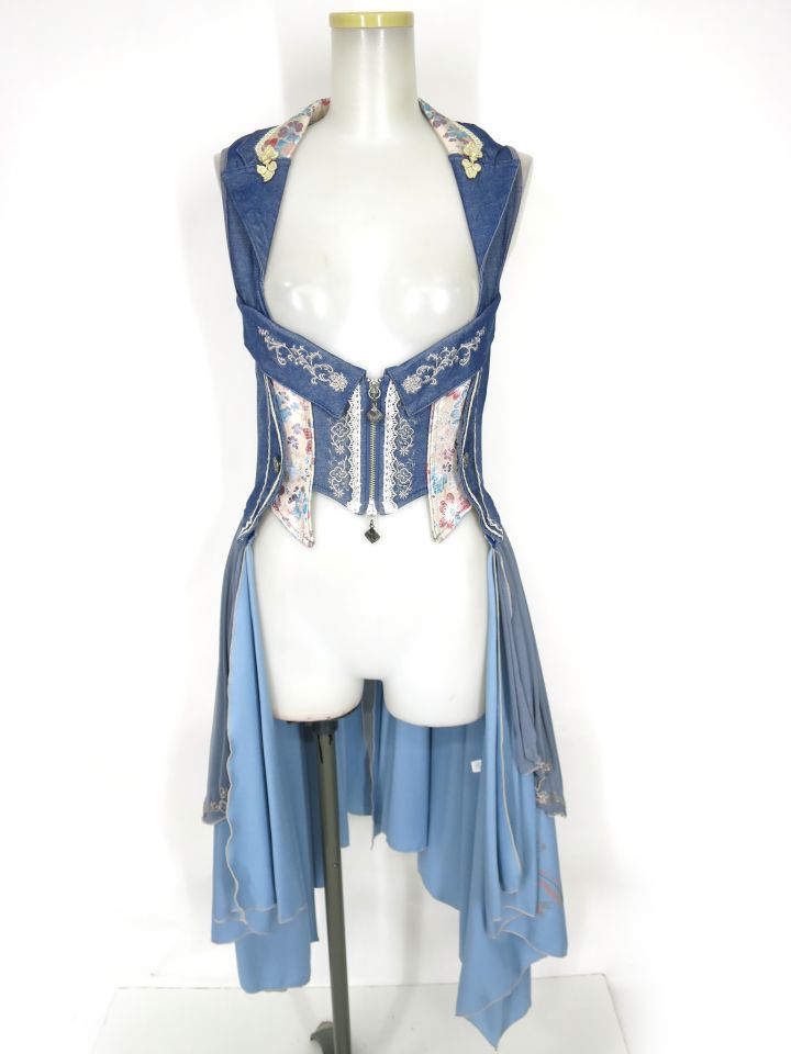 OZZ ONESTE 和チャイナコルセットロングビスチェ