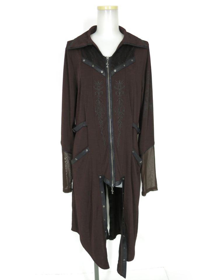 Ozz Croce ジップアップロングカーディガン