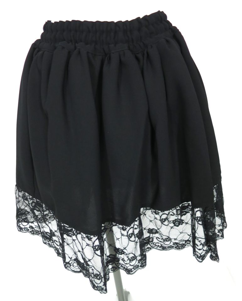 MARBLE チュール付きレースインナースカート