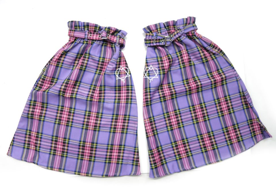 LISTEN FLAVOR チェック柄レッグウォーマー