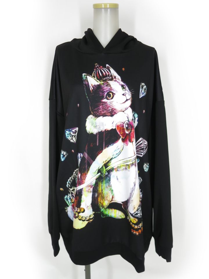 ankoROCK ホラーナイト ケット・シーネコ プルオーバーパーカー