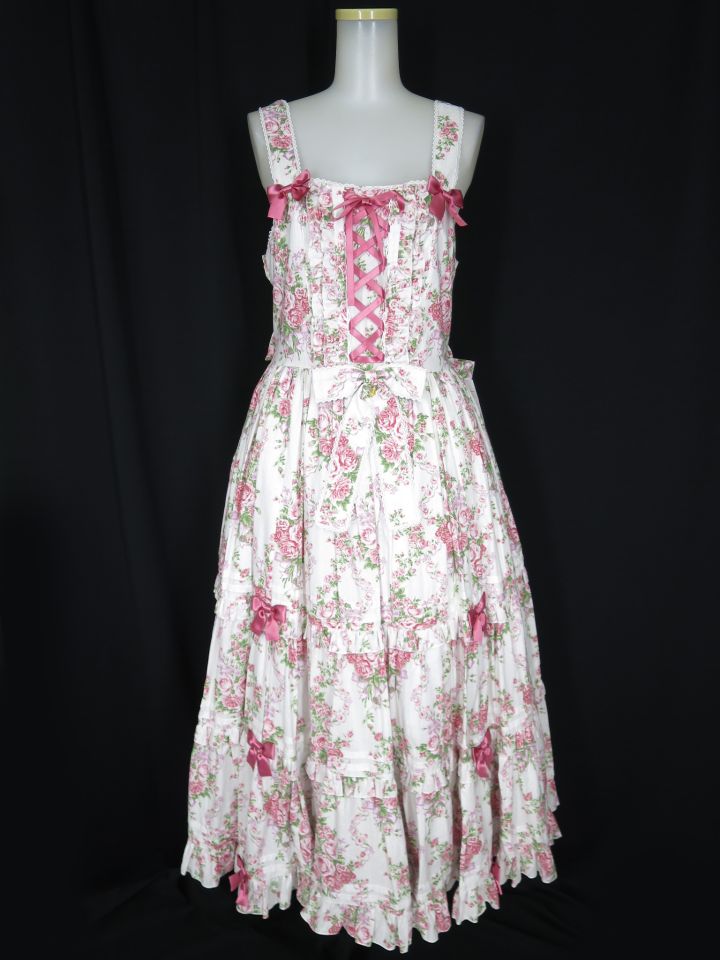 Metamorphose シャーロットロングティアードジャンパースカート (プラスサイズ)