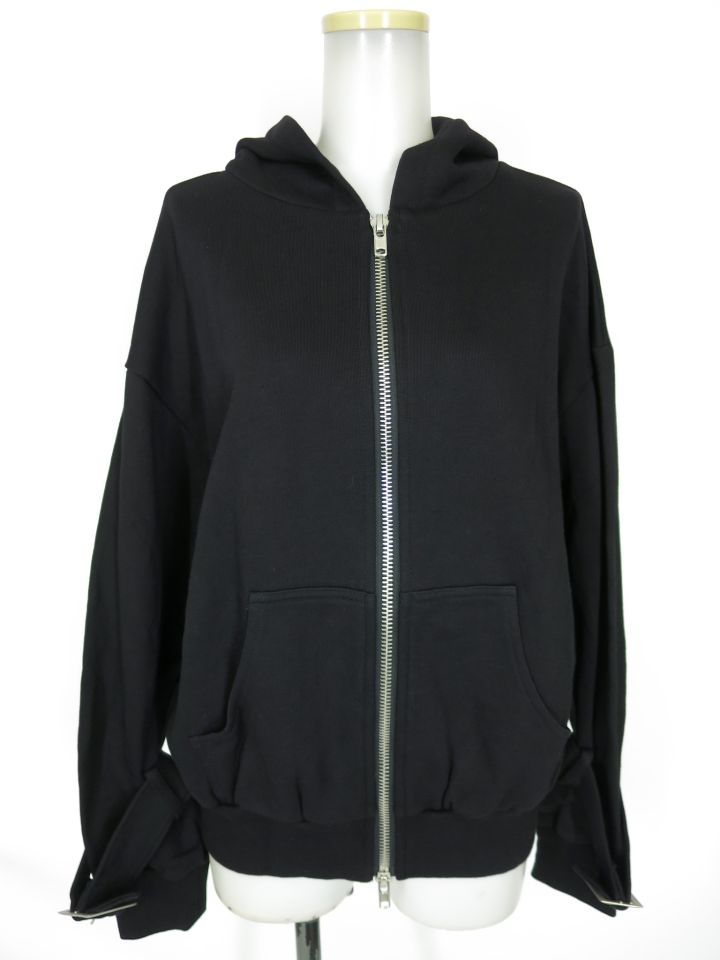 HELL CAT PUNKS 袖ベルト付きジップパーカー