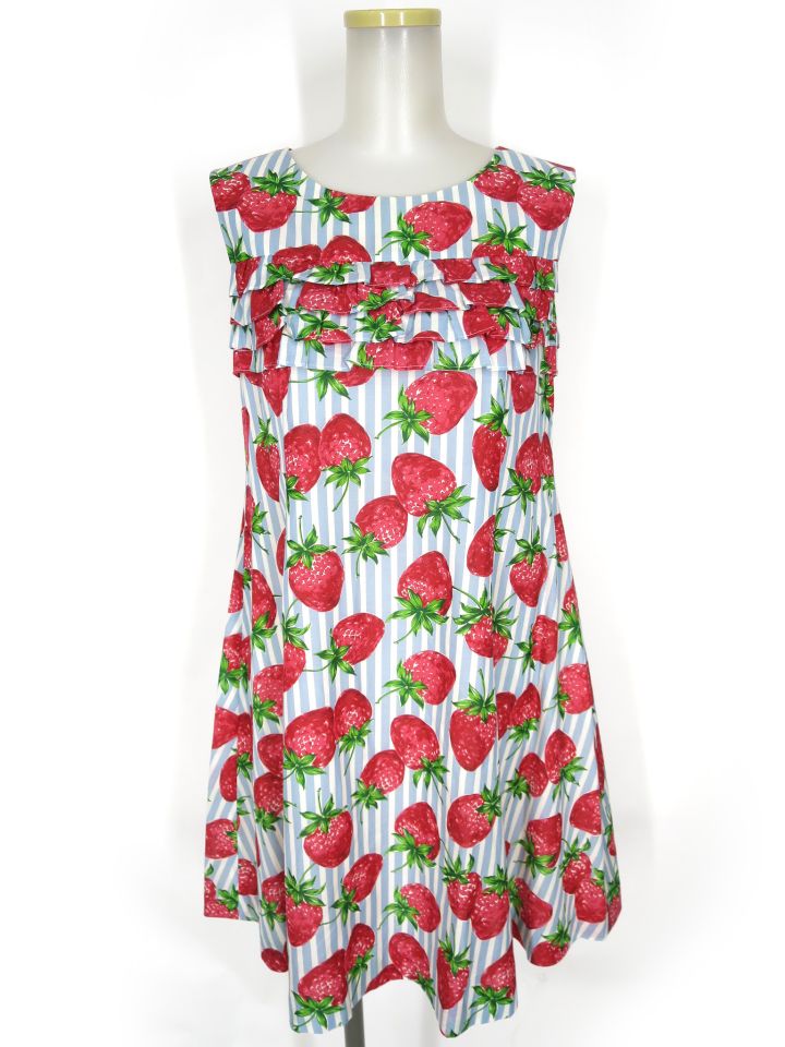 Jane Marple ストロベリーmeetsストライプのベビードール