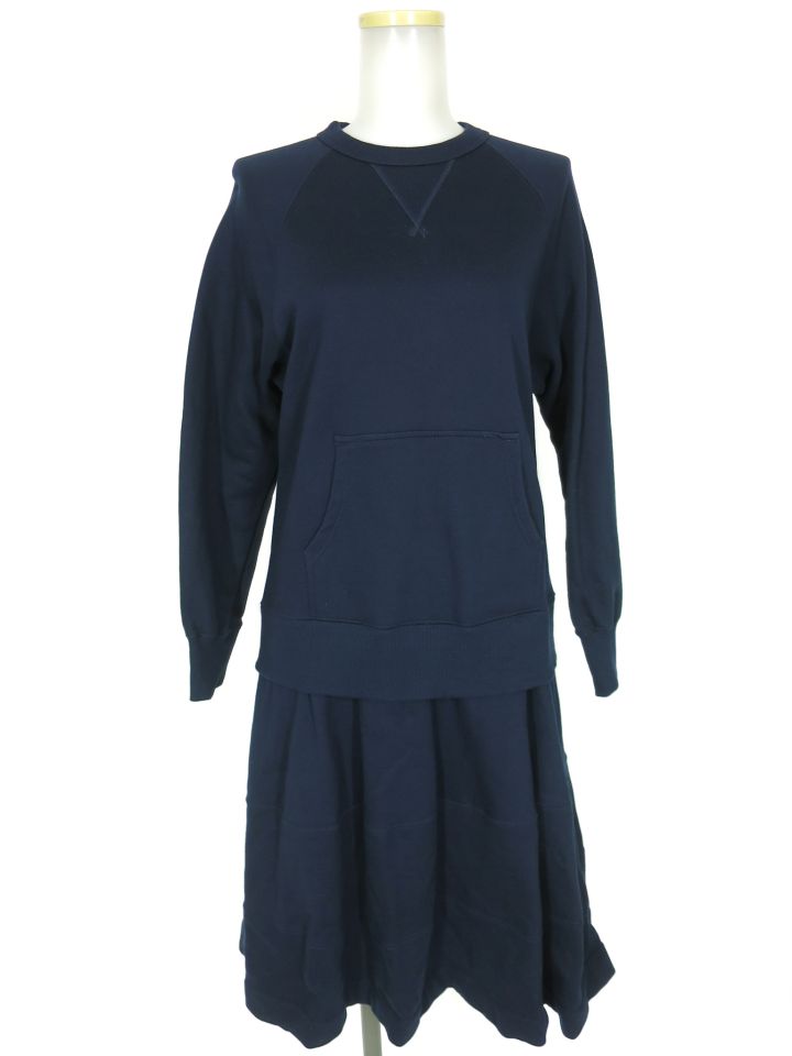 Jane Marple Dans Le Salon クリアフリーススウェットシャツドレス