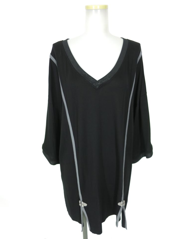 Qutie Frash VネックチャイナBIGカットソー