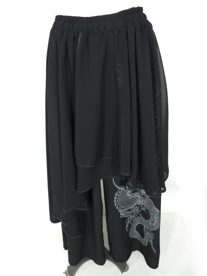 Qutie Frash フレアラップ付きバギーパンツ