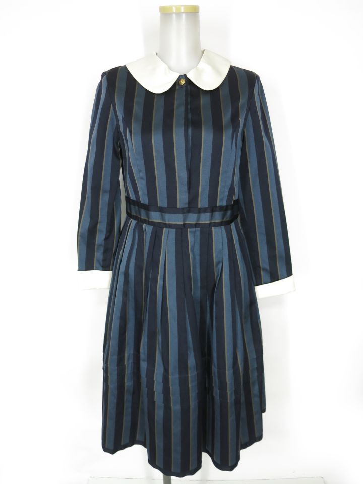 Jane Marple レジメンタルストライプ ドミトリードレス