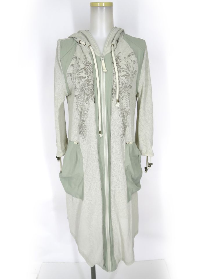 Ozz Croce ジップアップロングパーカー