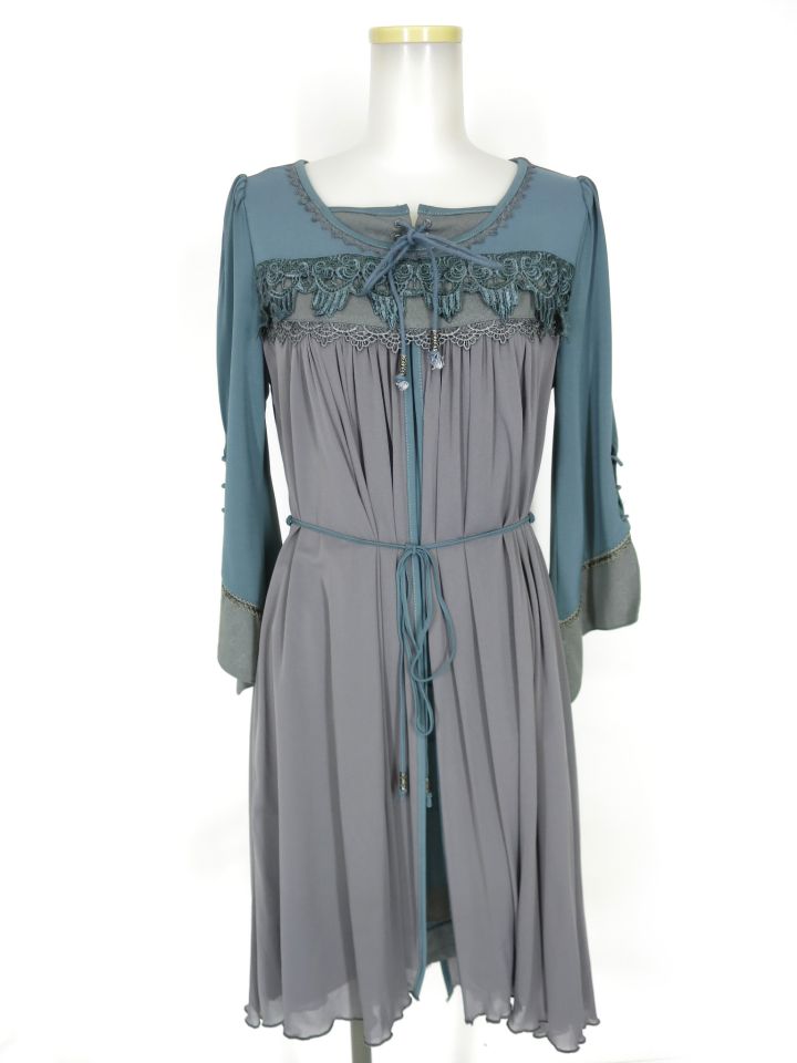 Rozen Kavalier メッシュチュール重ねワンピース