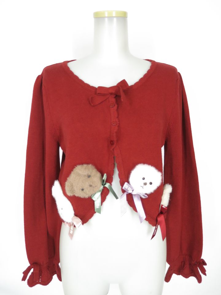 PINK HOUSE × misako aoki アニマルハッピージャムカーディガン