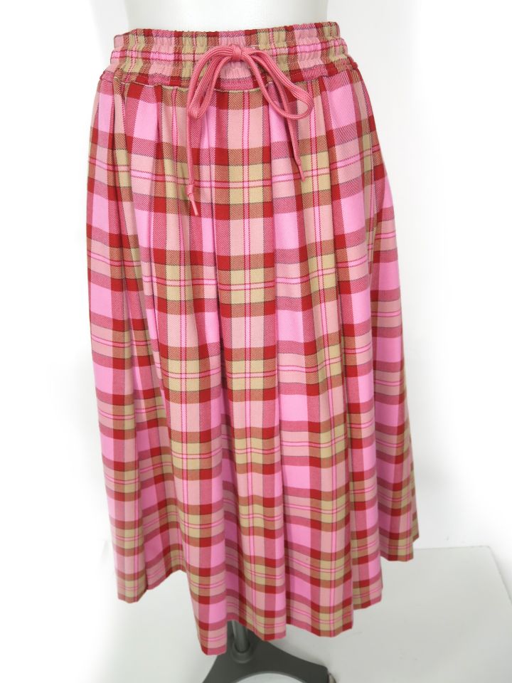 MILK Torte Check ロングスカート