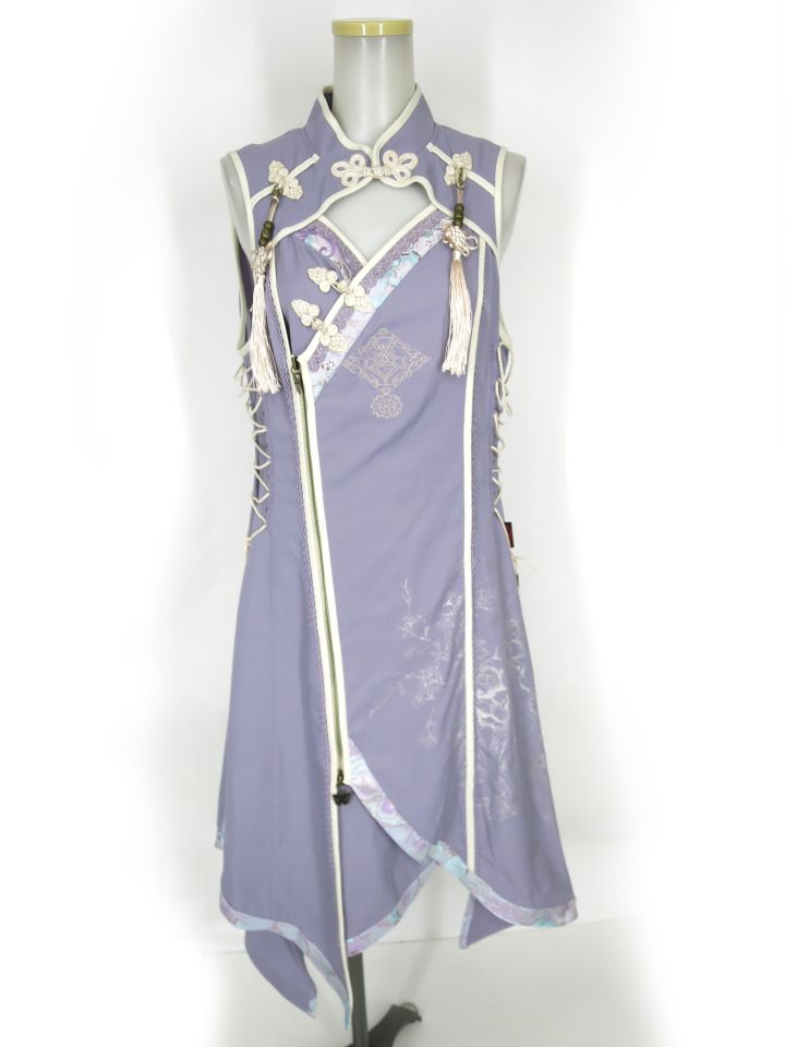 OZZ ONESTE チャイナノースリーブロングワンピース