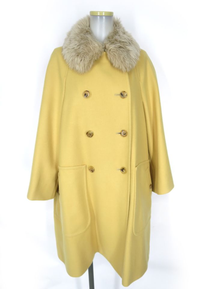 Jane Marple ファーカラーケープコート