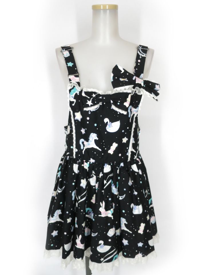 Angelic Pretty Candy Sprinkle サロペット & バレッタ セット