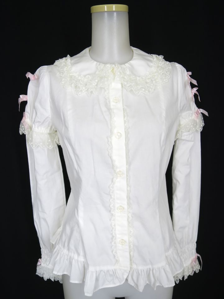 Angelic Pretty Dot Ribbon 付け袖ブラウス