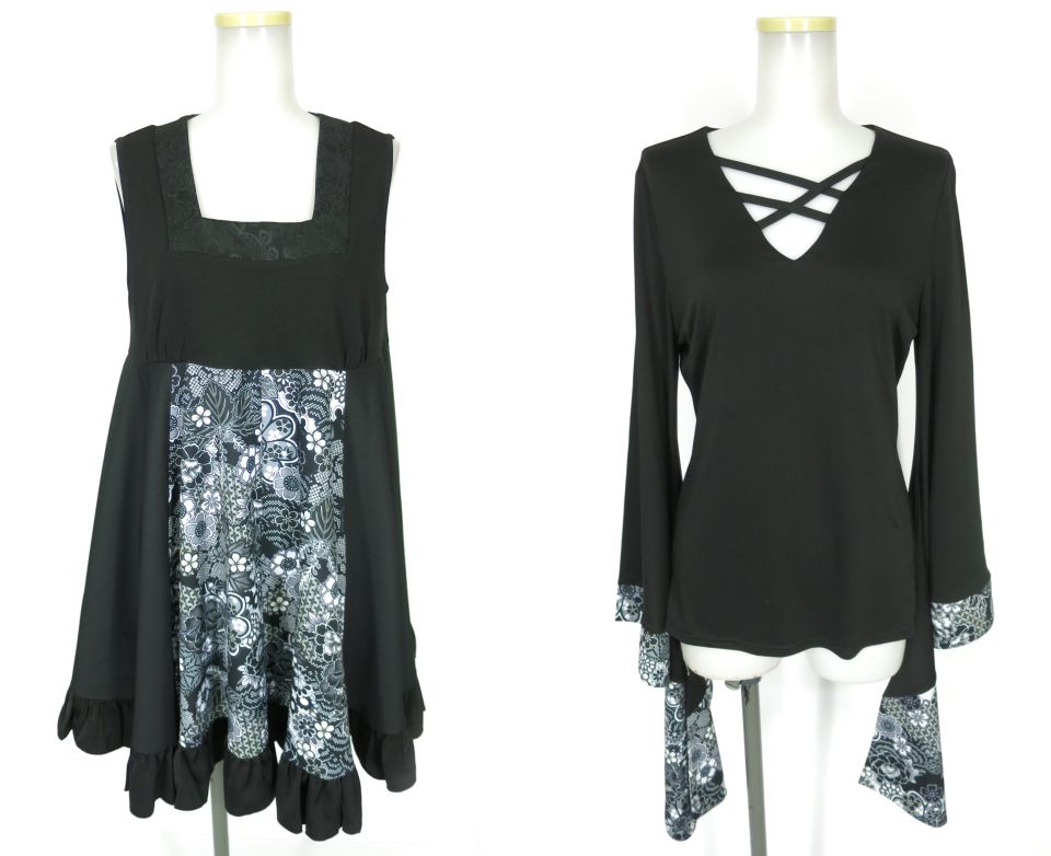 Qutie Frash 朧月 ベビードールワンピース & 着物インナーセット