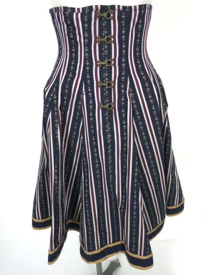 EXCENTRIQUE レジメンタルコルセットスカート