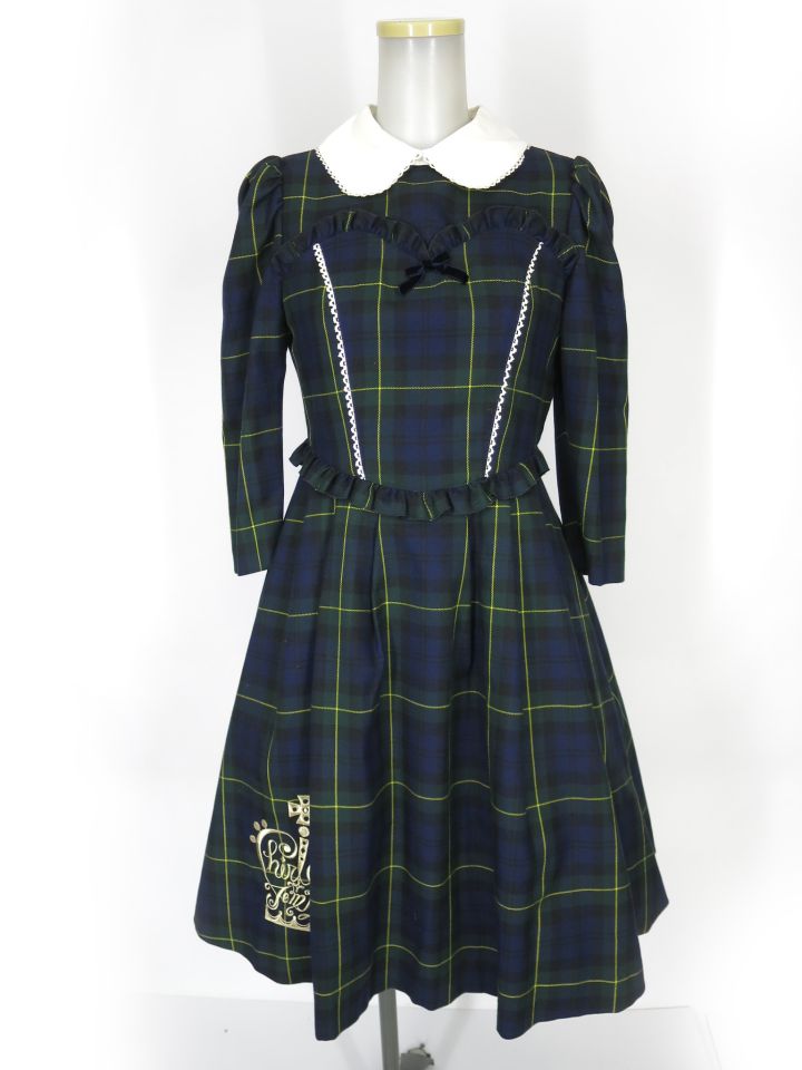 Shirley Temple タータンワンピース