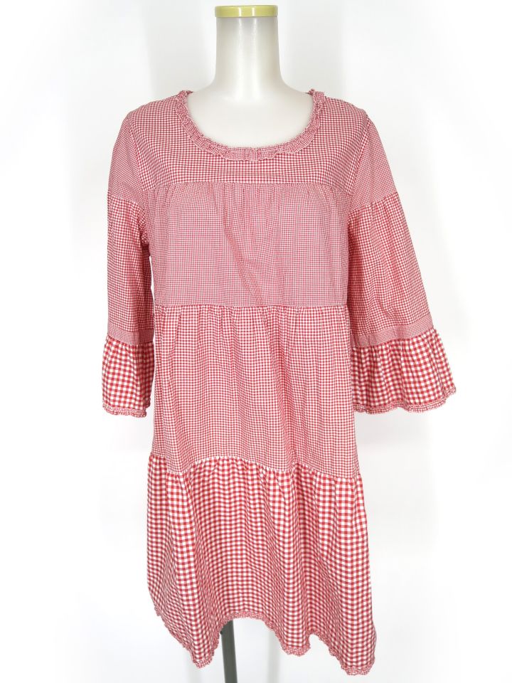 PINK HOUSE ギンガムチェック柄チュニック