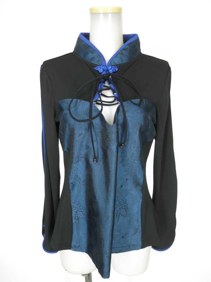 Qutie Frash チャイナ長袖カットソー