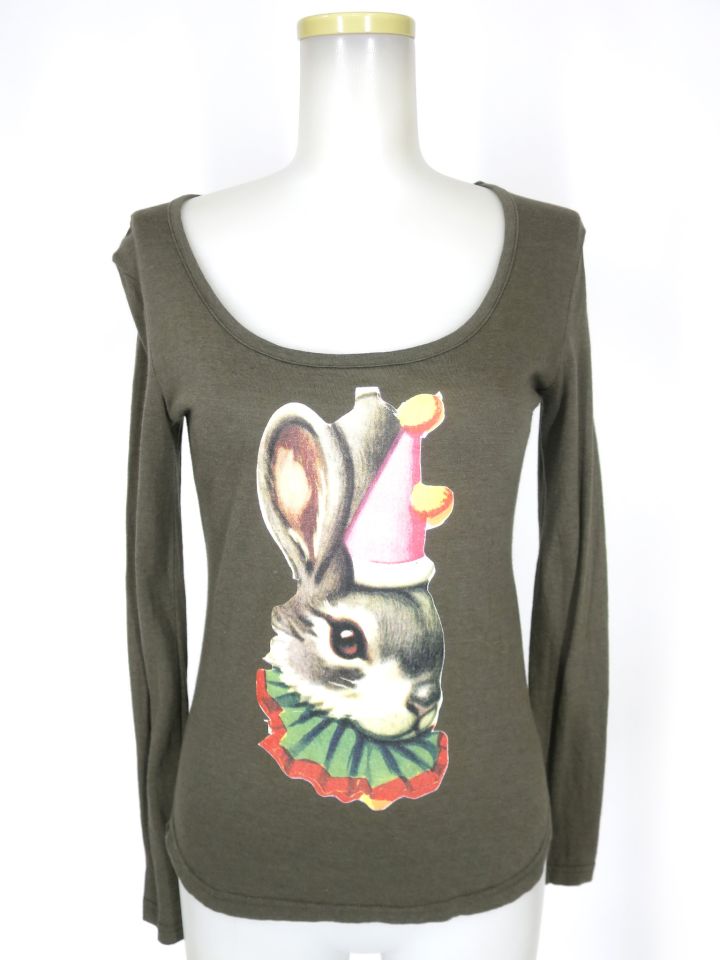 Vivienne Westwood RED LABEL うさぎプリント長袖カットソー