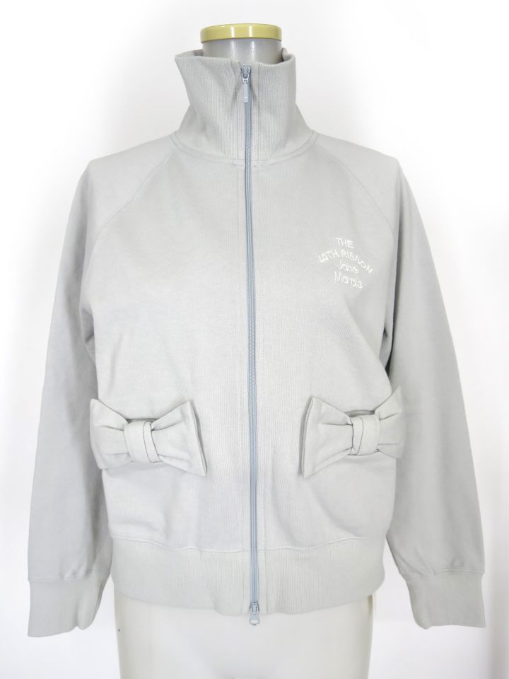 Jane Marple リボンポケットスウェットジップシャツ