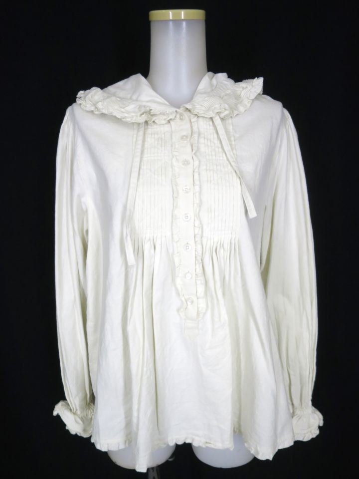 PINK HOUSE フード付きプルオーバーブラウス