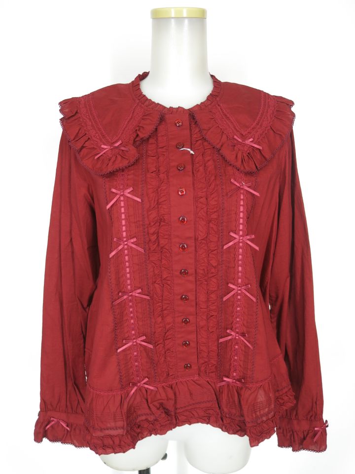 PINK HOUSE ビッグカラーブラウス