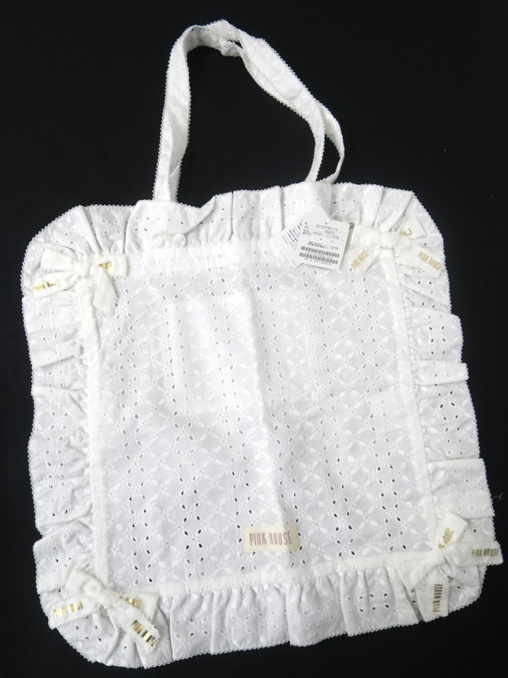 PINK HOUSE レーストートバッグ