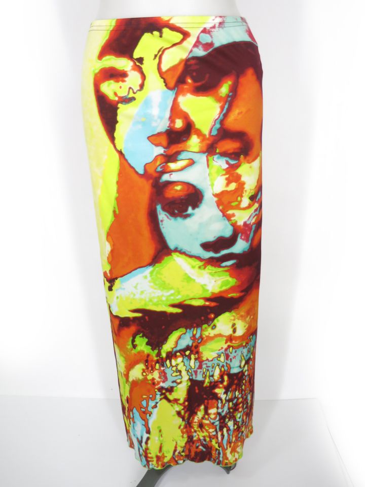 Jean Paul GAULTIER FEMME サイケデリック柄ロングスカート