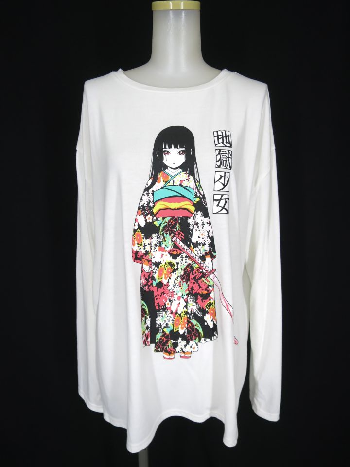 LISTEN FLAVOR × 地獄少女 閻魔あい 長袖Tシャツ
