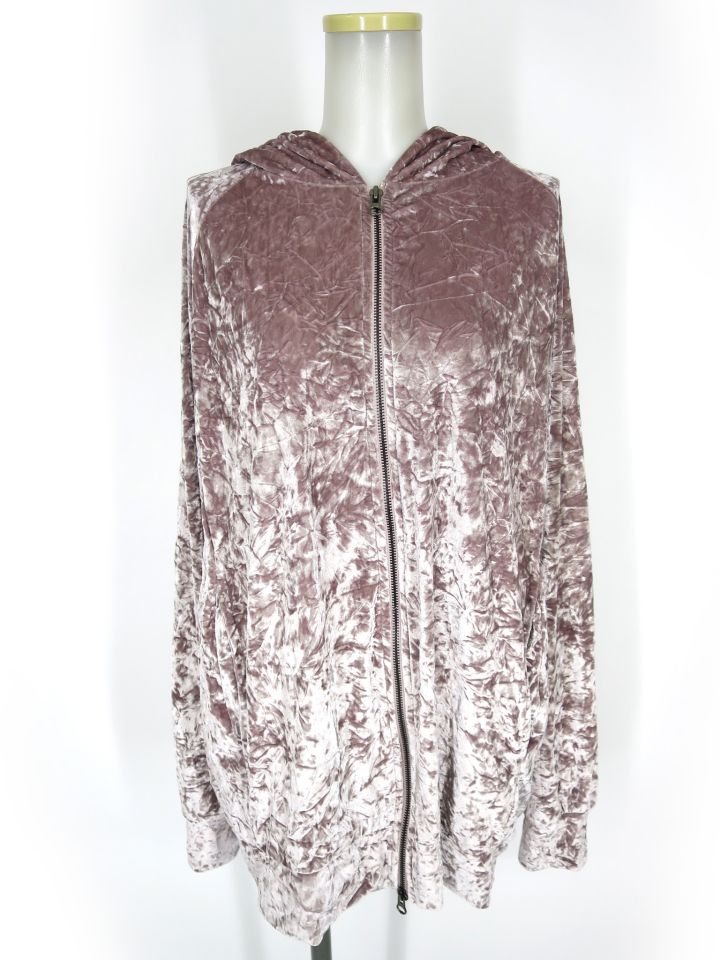 Deorart 猫耳ベロアジップパーカー