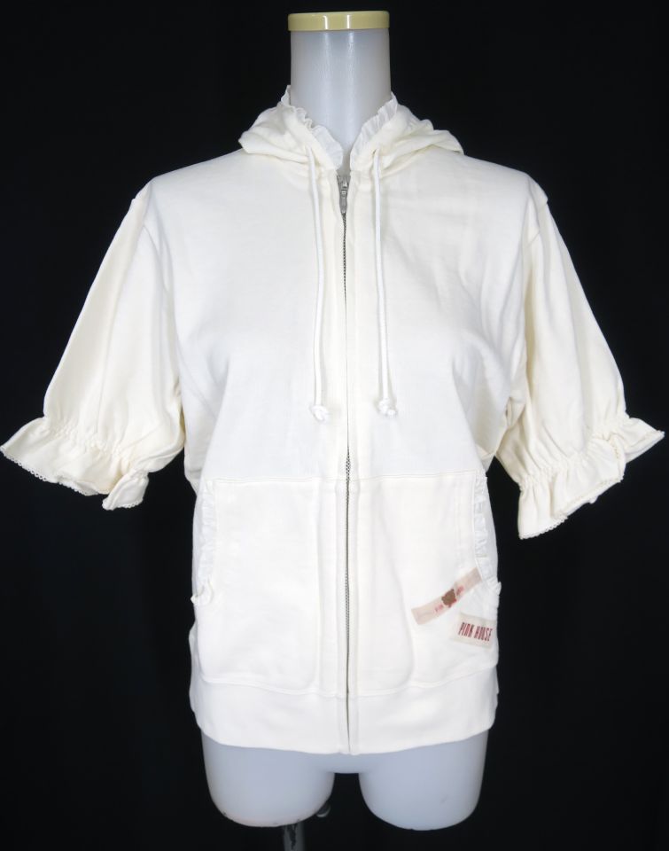 PINK HOUSE テディベアプリント半袖パーカー