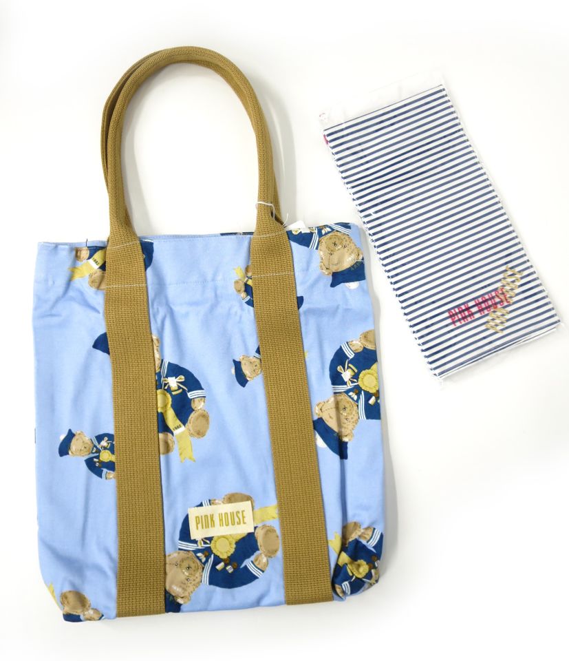 PINK HOUSE セーラーベア柄トートバッグ
