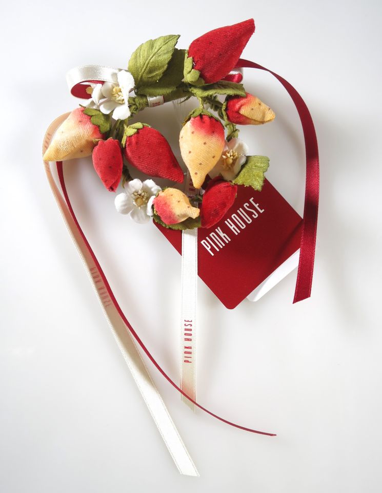 PINK HOUSE ストロベリーコサージュブローチ