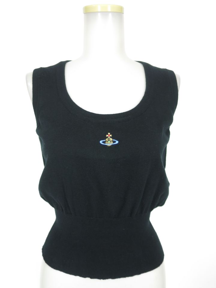 Vivienne Westwood RED LABEL オーブ刺繍ノースリーブニットセーター