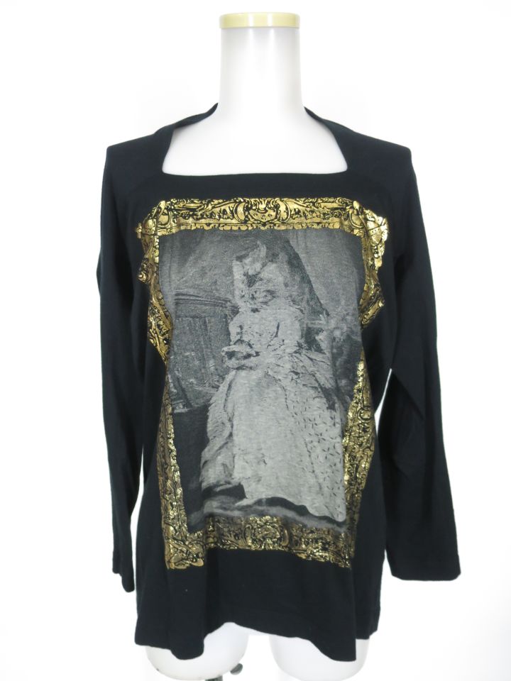 Vivienne Westwood RED LABEL ブライドキャット額縁プリント長袖カットソー