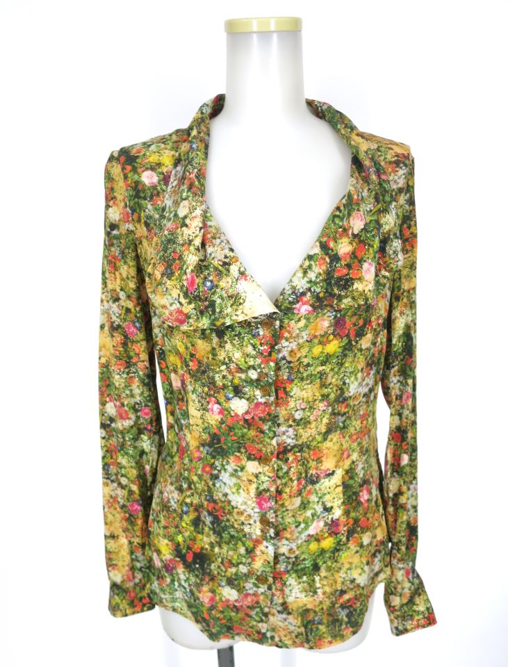 Vivienne Westwood RED LABEL 花柄シルクジョーゼットブラウス