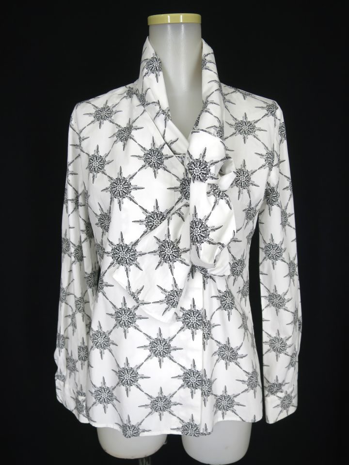 Vivienne Westwood RED LABEL 変形襟 総柄ブラウス