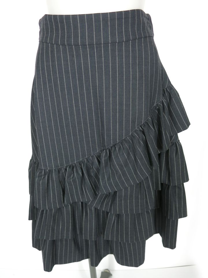 Jane Marple シャンブレークロスディアンドルスカート